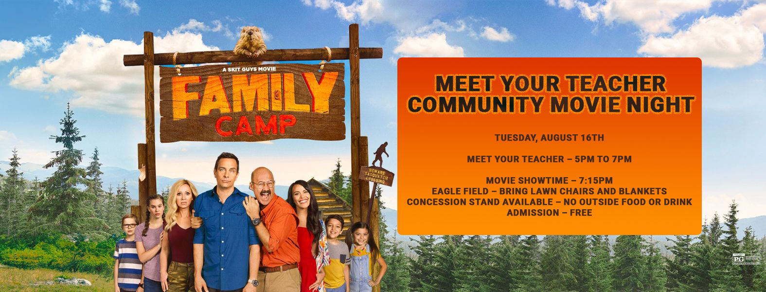 Warner Public Schools 2022 Meet your Teacher Community Movie Night